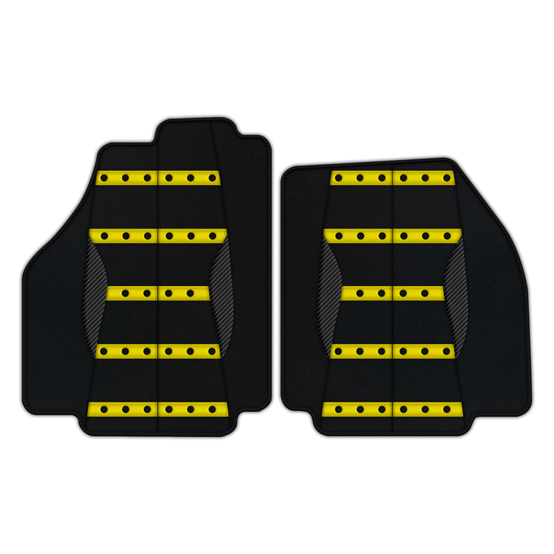 Customizable Leather Floor Mats with AW22 Pattern for Ferrari 488 GTB (2015-2022)