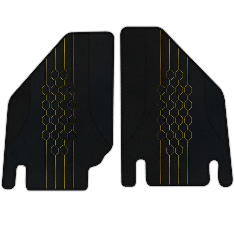 Customizable Leather Floor Mats with AW19 Pattern for Lamborghini Countach (1974–1990)