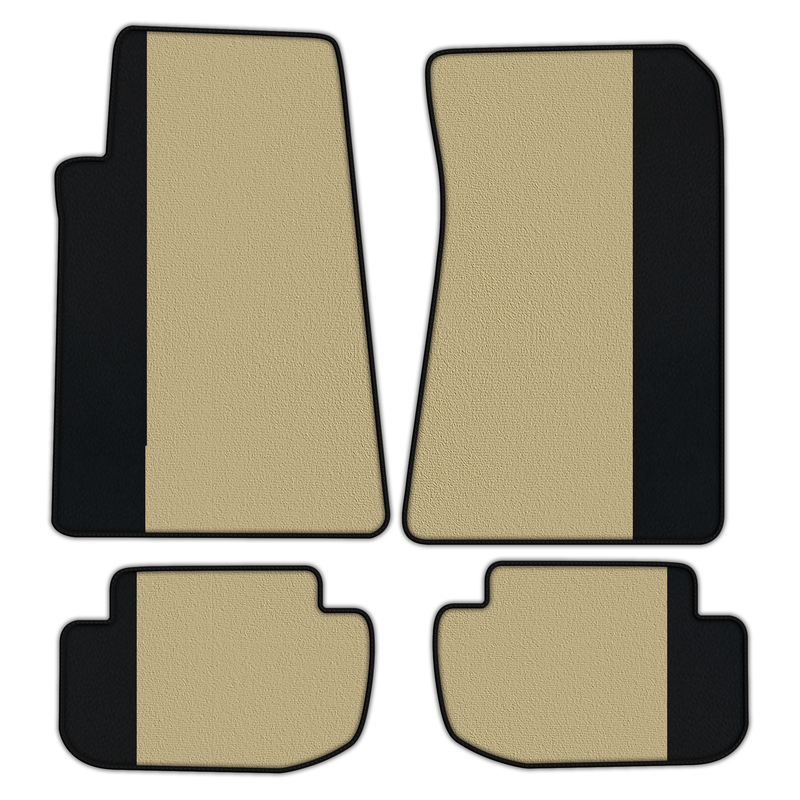 Customizable Floor Mats From Carpet With Leather for Aston Martin DBS (2007-2012) Coupe
