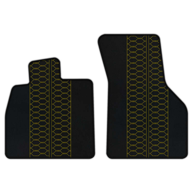 Customizable Leather Floor Mats with AD1 Pattern for Audi TT MK2 Coupe (2006-2014)