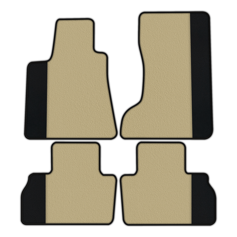 Customizable Floor Mats From Carpet With Leather for Maserati Levante (2017-2023)