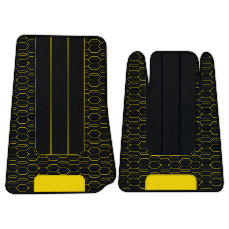 Customizable Leather Floor Mats with AW11 Pattern for Lamborghini Espada (1968-1978)