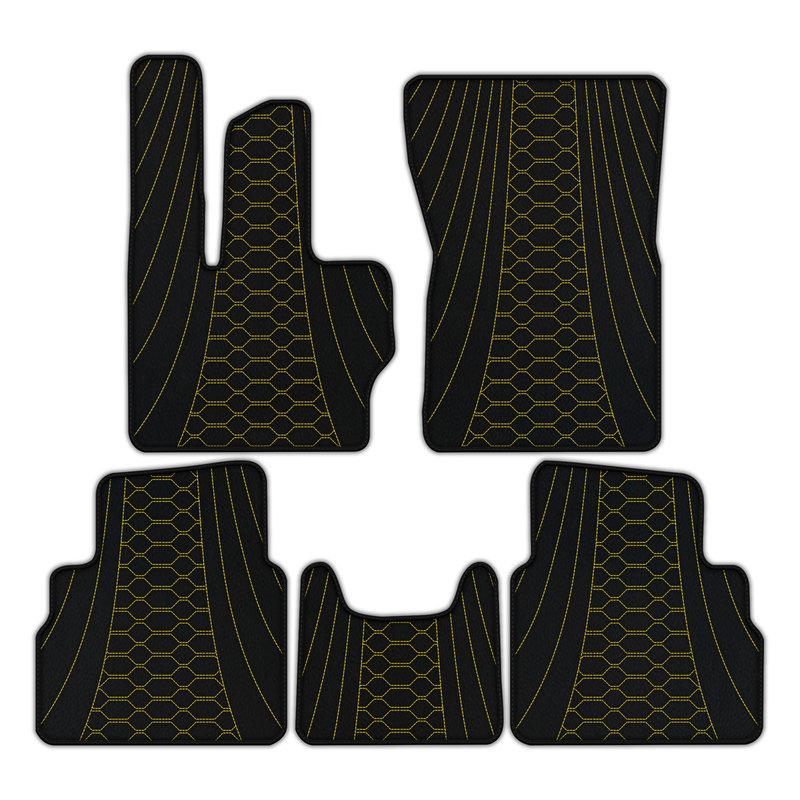 Customizable Leather Floor Mats with AW36 Pattern for Mercedes Benz G-Class W463 (2018-2023)