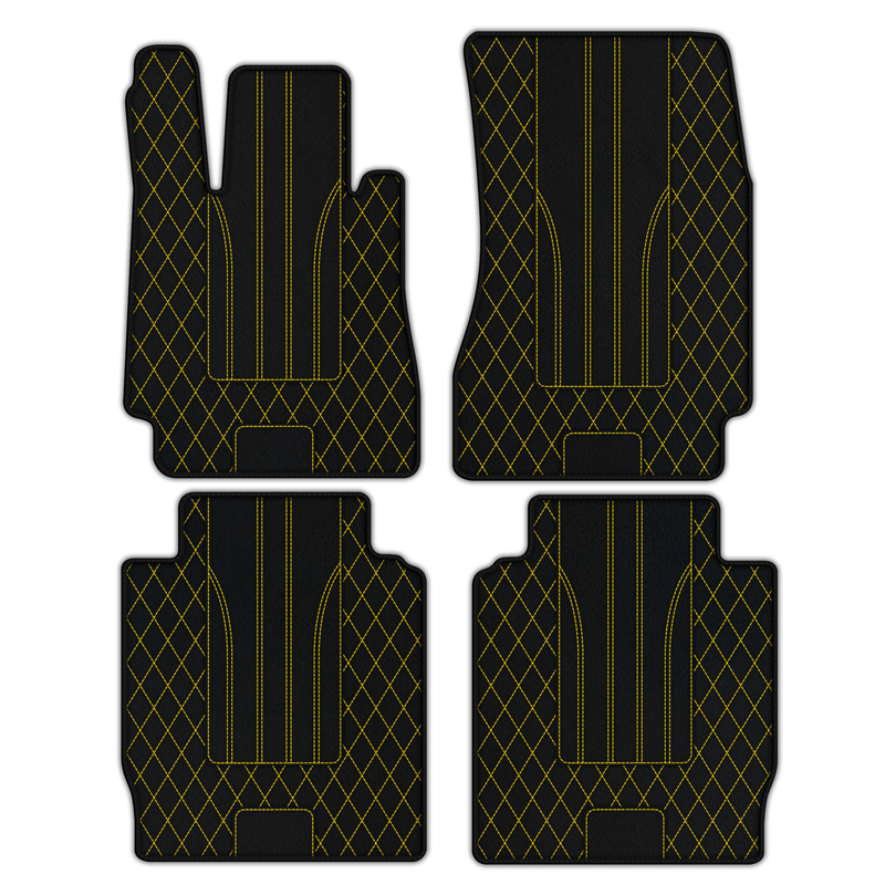 Customizable Leather Floor Mats with AW16 Pattern for Mercedes Benz Maybach 57S (2003-2013)
