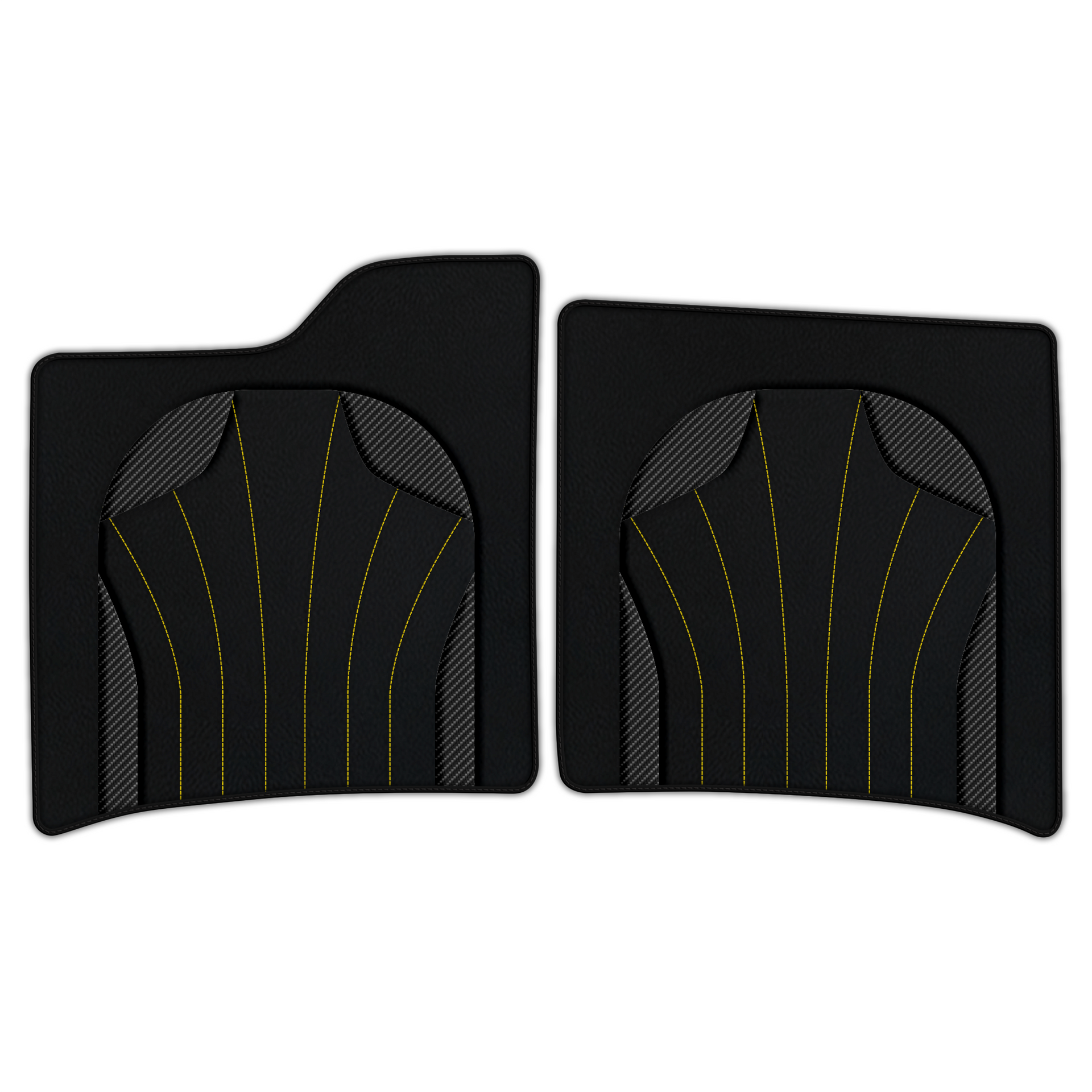 Customizable Leather Floor Mats with AW23 Pattern for Ferrari Enzo