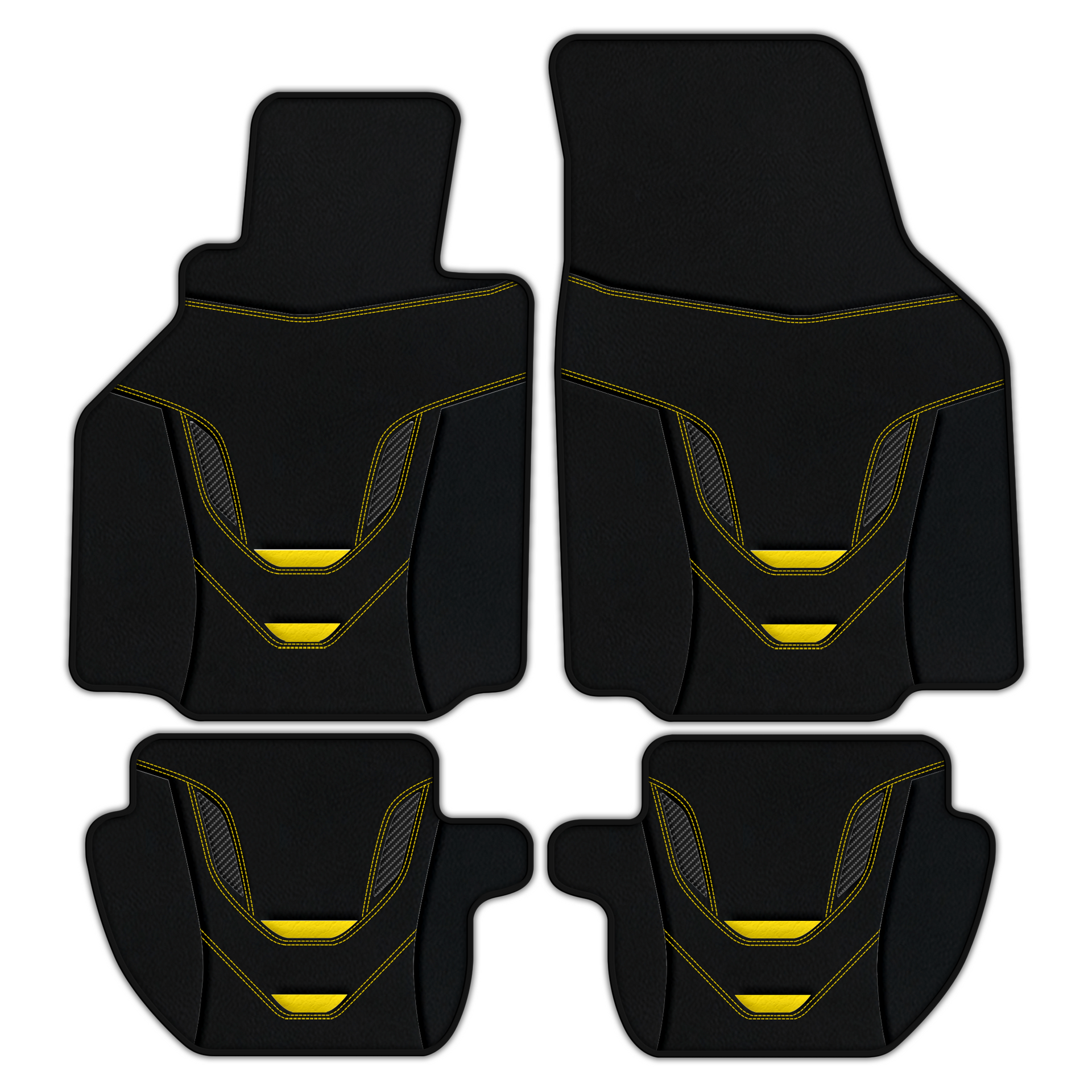 Customizable Leather Floor Mats for Porsche 911 - AW38 Pattern