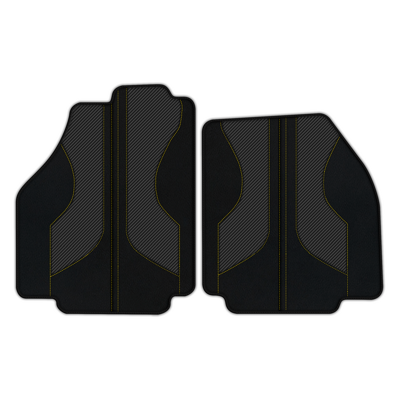 Customizable Leather Floor Mats with Pattern ER56 V2 Edition for Ferrari 458 Italia (2009-2015)