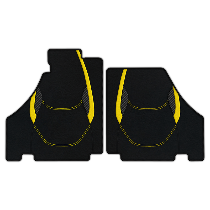 Customizable Leather Floor Mats with AW23 Pattern for Ferrari F430 (2004-2009)