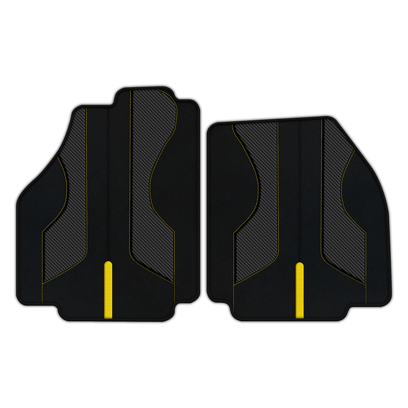 Customizable Leather Floor Mats with AW35 Pattern for Ferrari 488 GTB (2016-2022)