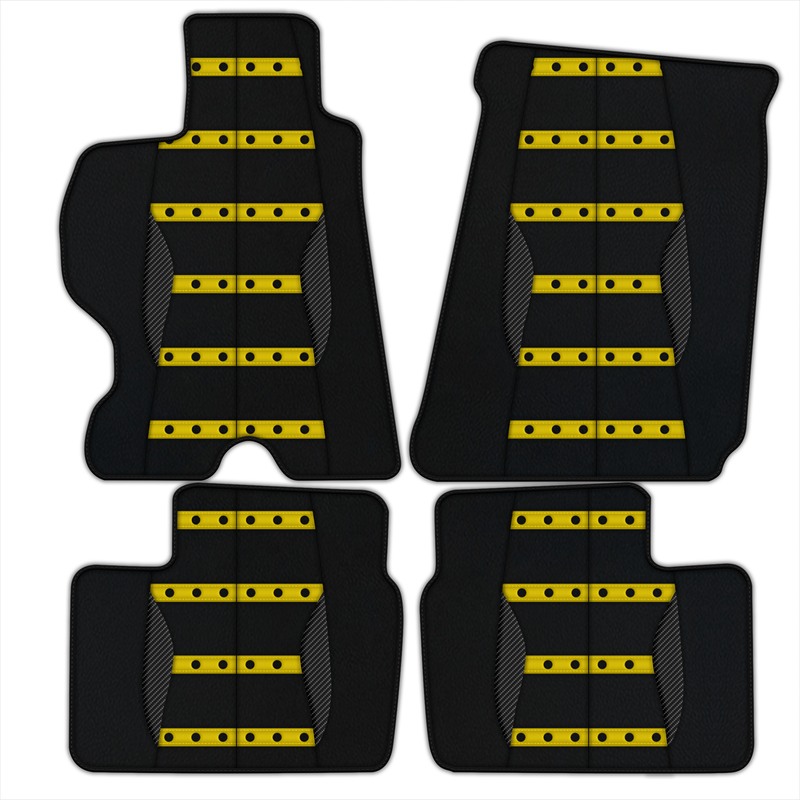 Customizable Leather Floor Mats with AW22 Pattern for Ferrari FF (2011-2016)