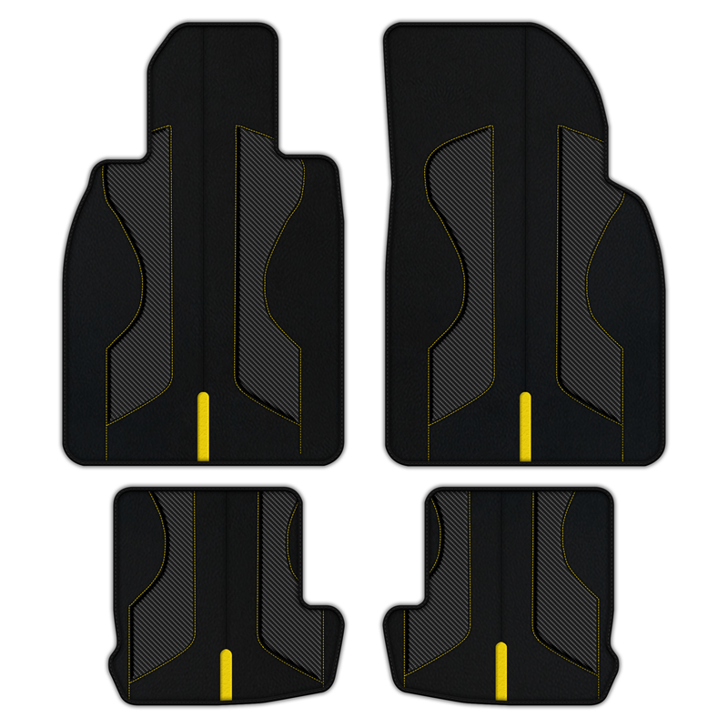 Customizable Leather Floor Mats with AW35 Pattern for Porsche 911 - 991 (2012-2019)