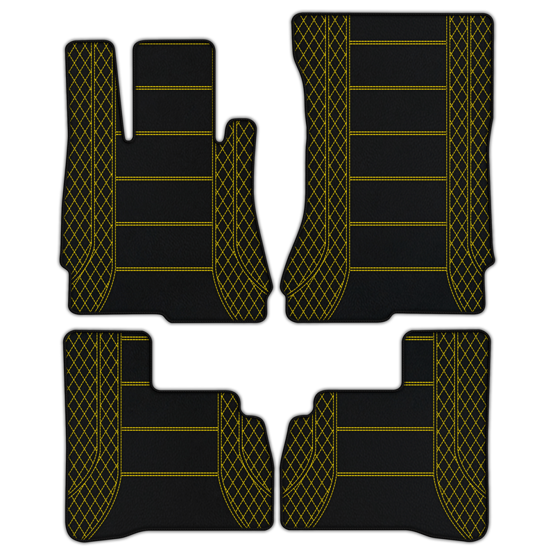 Customizable Leather Floor Mats with A1 Pattern for Mercedes Benz S-Class W222 (2013-2020) Short Wheelbase