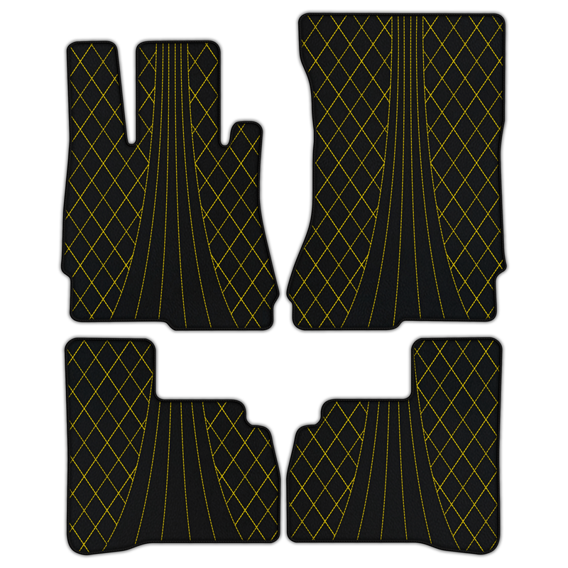 Customizable Leather Floor Mats with AW14 Pattern for Mercedes Benz S-Class W222 (2013-2020) Short Wheelbase