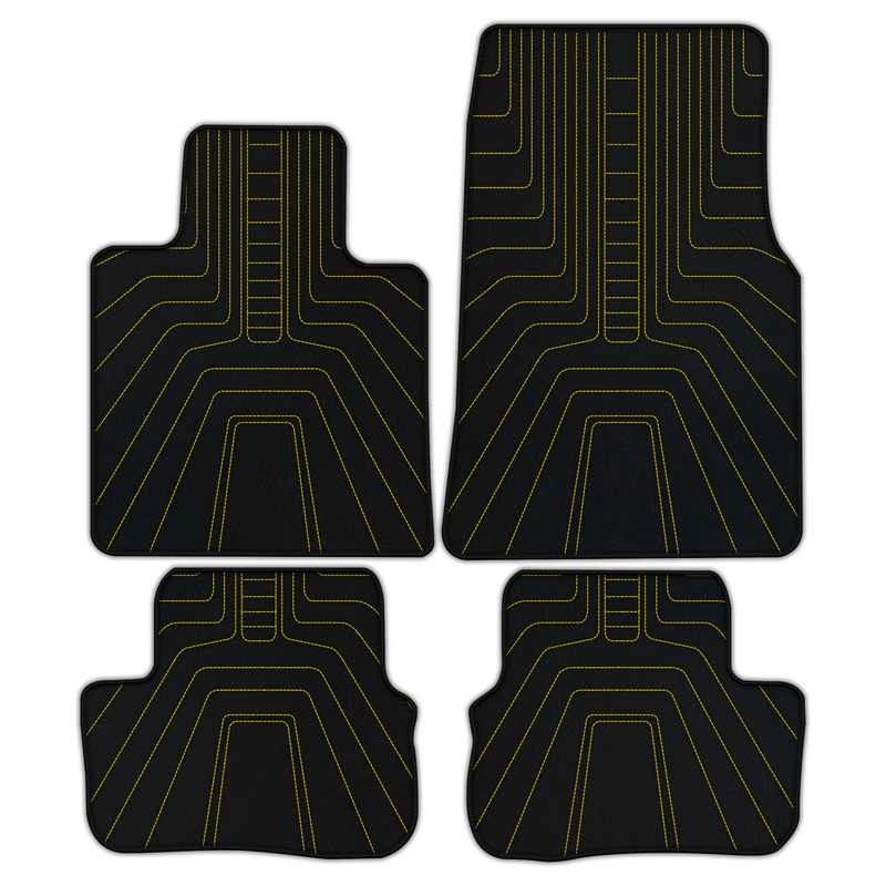 Customizable Leather Floor Mats with AW12 Pattern for Rolls Royce Cullinan (2018-2025)