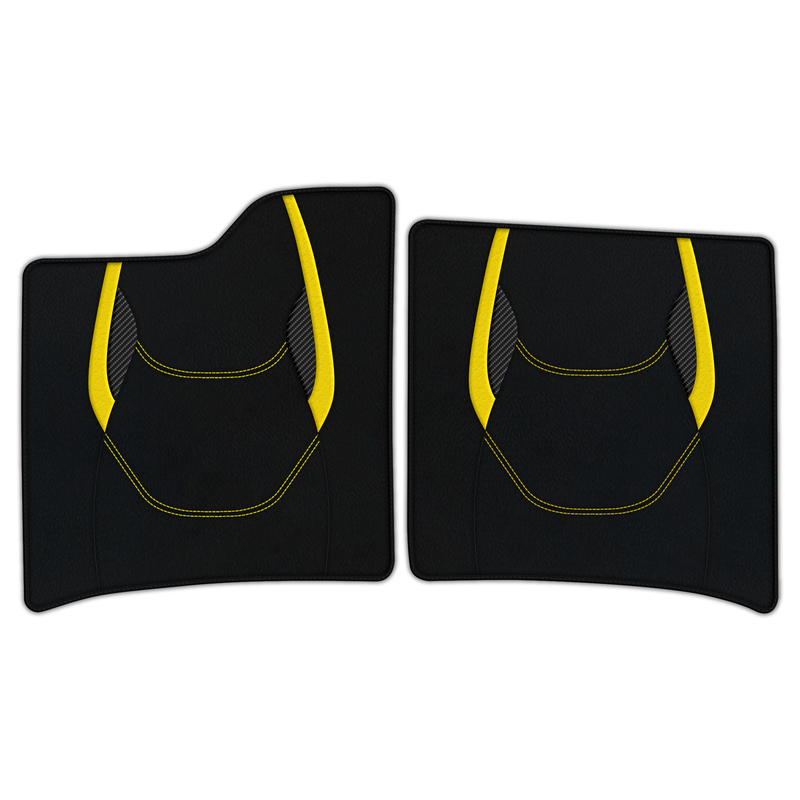 Customizable Leather Floor Mats with AW23 Pattern for Ferrari 12Cilindri (2024-2026)