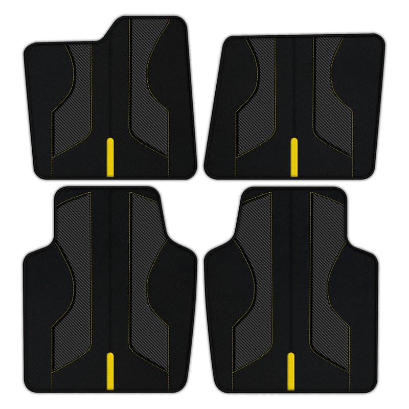 Customizable Leather Floor Mats with AW35 Pattern for Ferrari Purosangue (2023-2024)