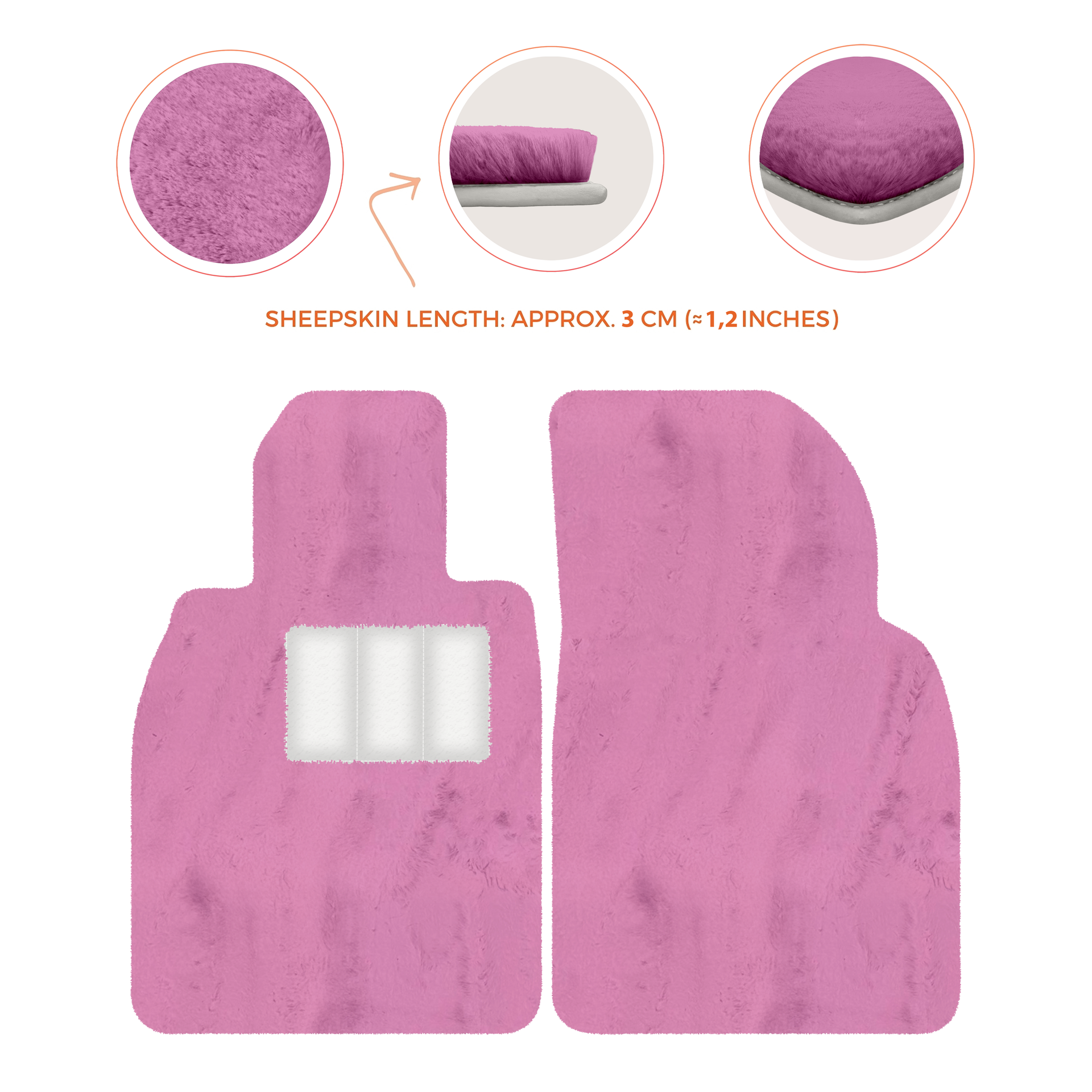 Deluxe Luxury Sheepskin Floor Mats for Porsche 911 SC (1978-1984)