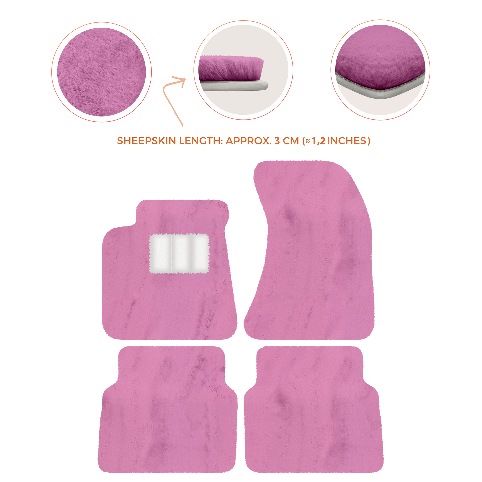 Luxury Sheepskin Floor Mats for Rolls-Royce Wraith (2013-2023)