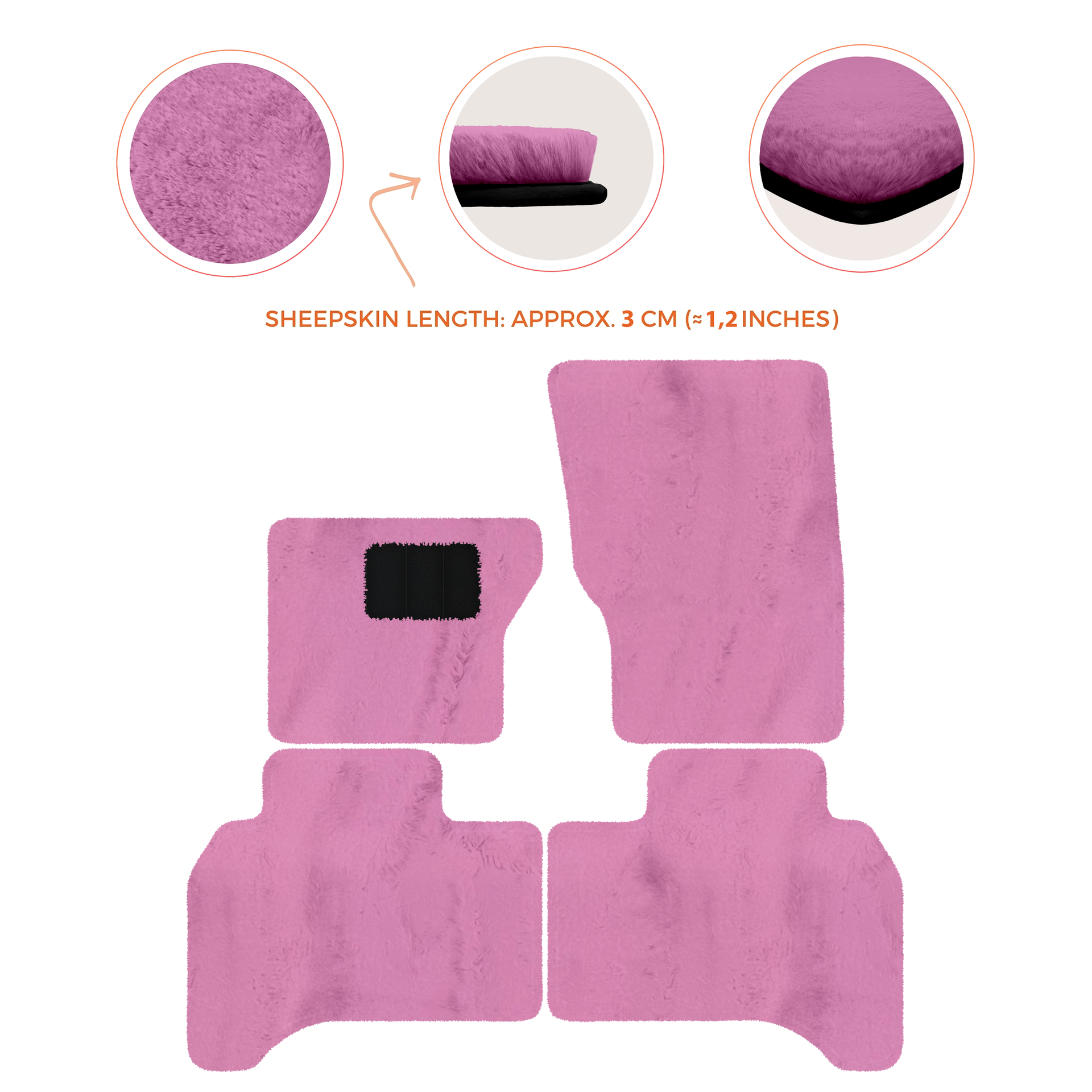 Premium Sheepskin Floor Mats for Range Rover Vehicles (2012-2022)