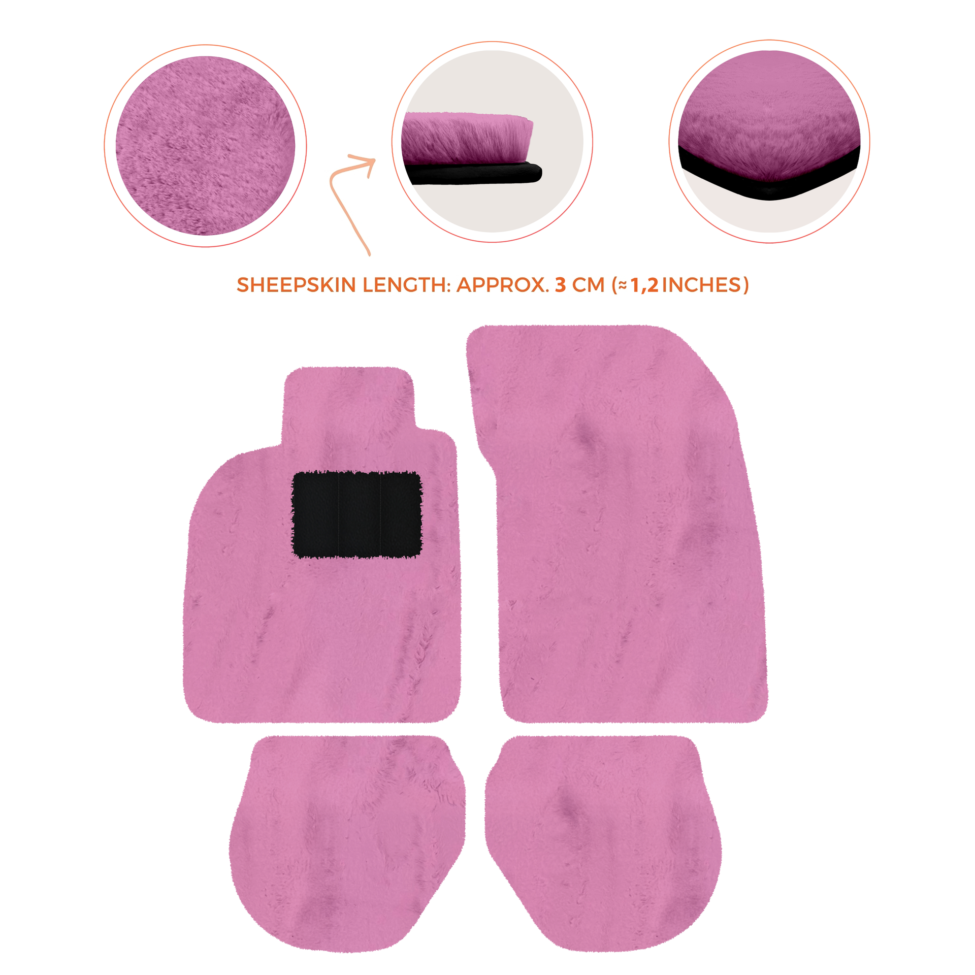 Customizable Leather Floor Mats with Hex Pattern for Porsche 911 - 993 (1994-1998) - AutoWin