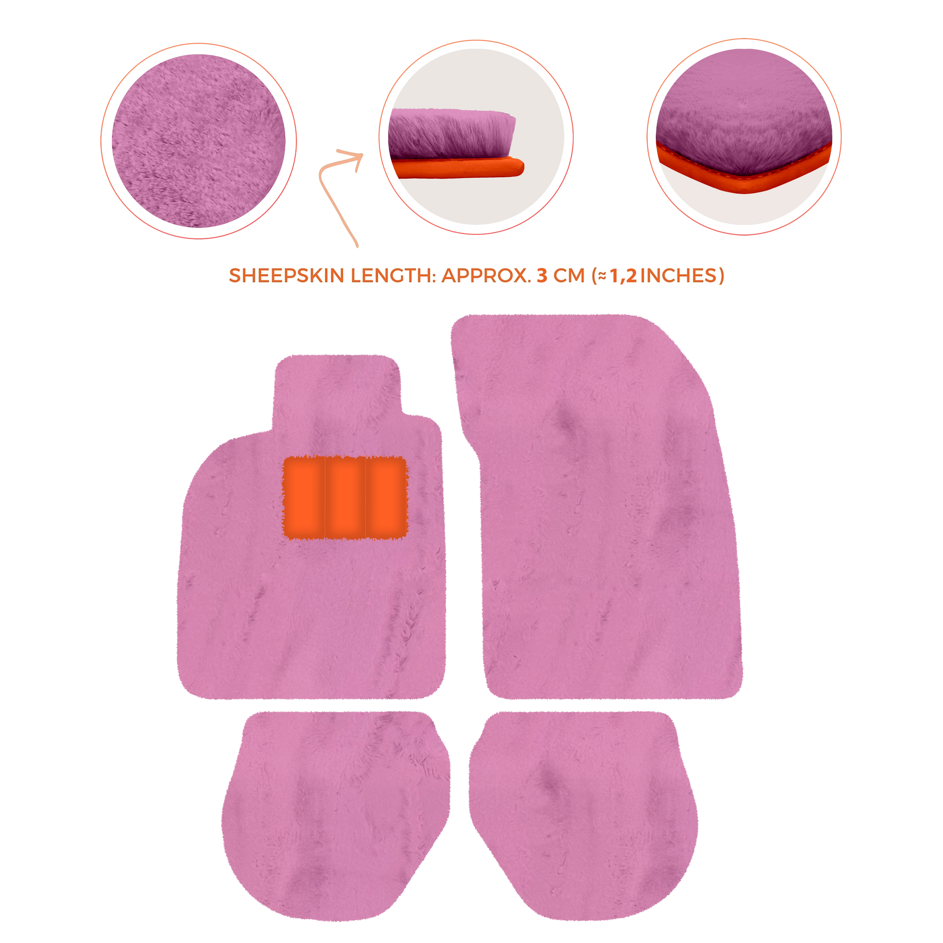 Customizable Leather Floor Mats with Hex Pattern for Porsche 911 - 993 (1994-1998) - AutoWin