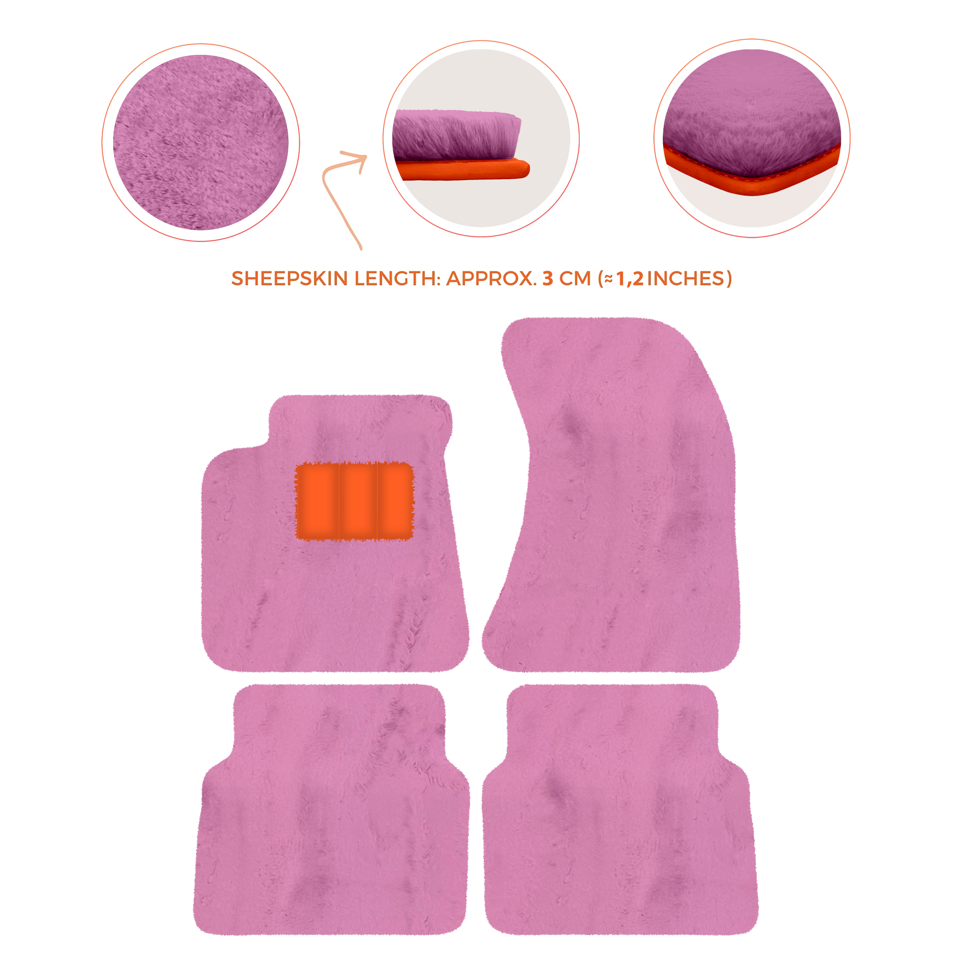 Luxury Sheepskin Floor Mats for Rolls-Royce Wraith (2013-2023)