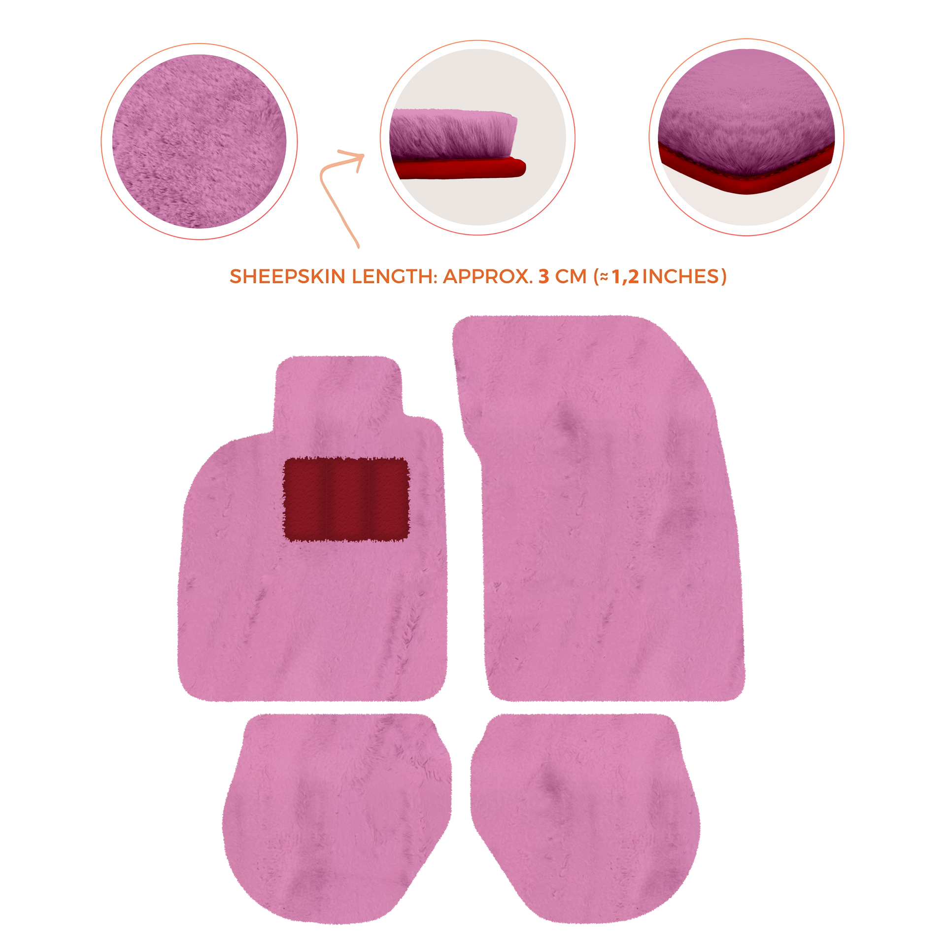 Customizable Leather Floor Mats with Hex Pattern for Porsche 911 - 993 (1994-1998) - AutoWin