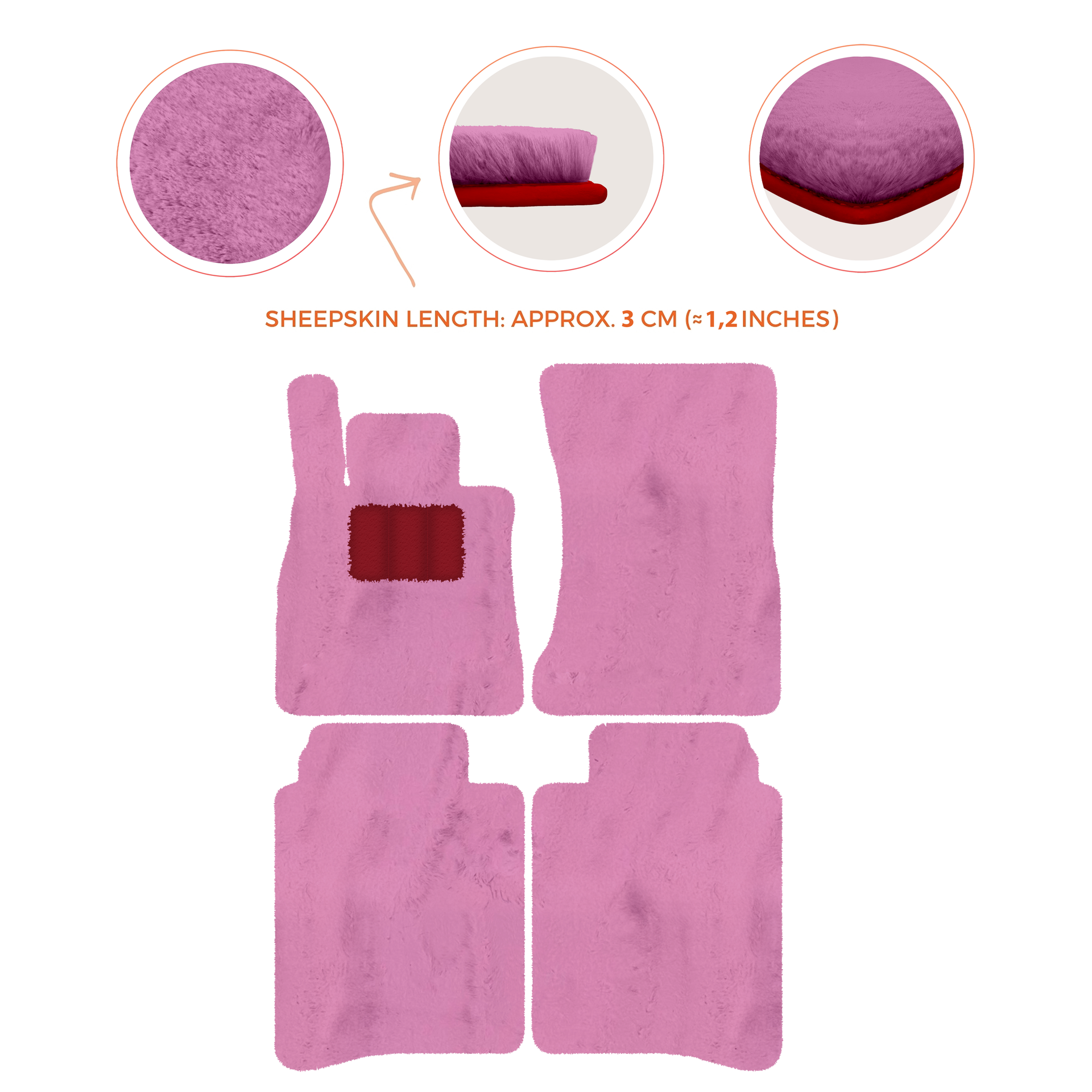 Luxury Sheepskin Floor Mats for Mercedes-Benz S-Class X222 | 2015-2021