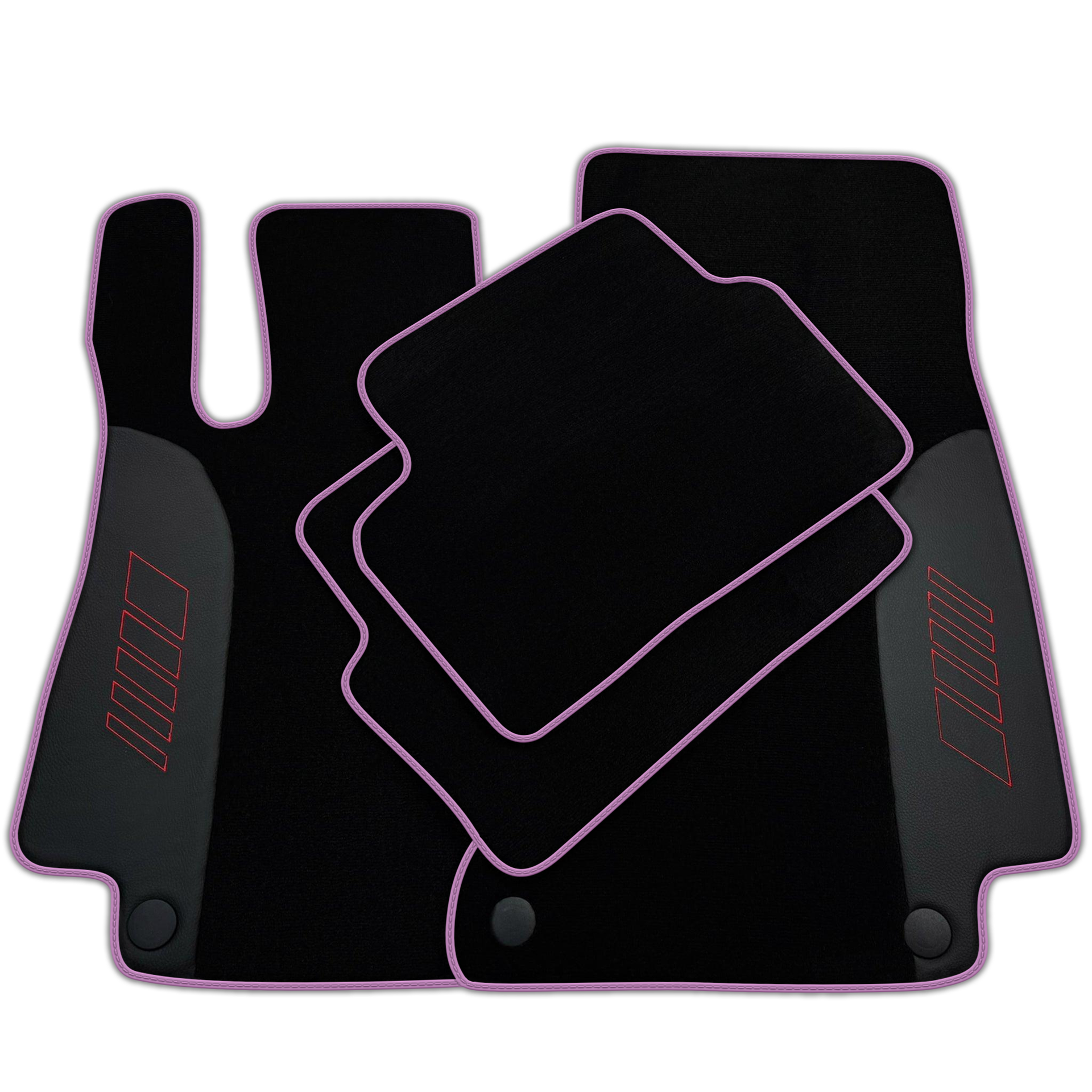Black Floor Mats For Mercedes Benz C-Class C205 Coupe (2015-2018) | AutoWin Edition