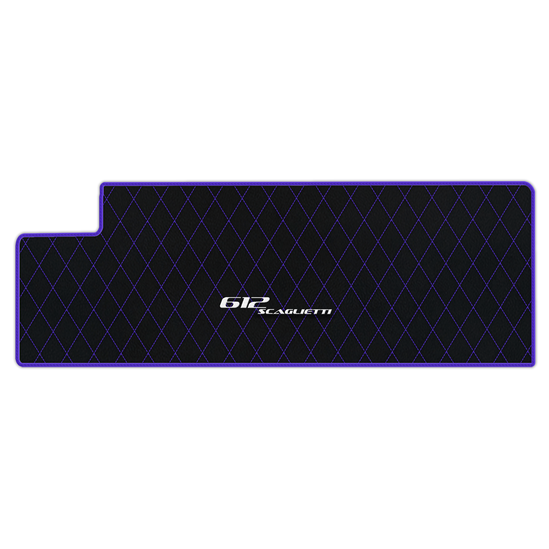 Luxury Black Leather Floor Mats for Ferrari 612 Scaglietti (2005-2011)