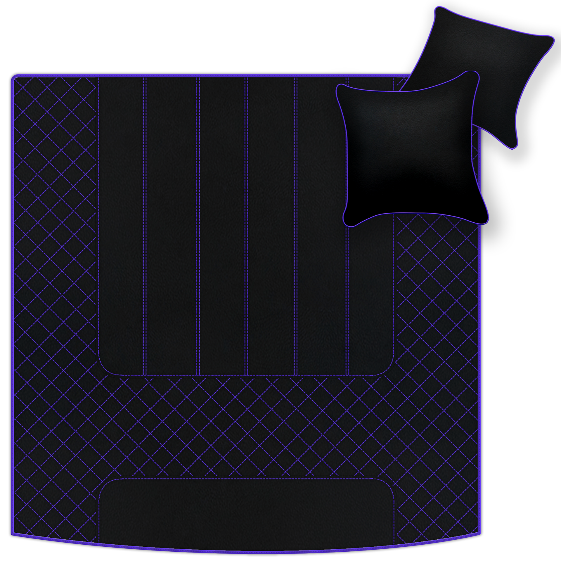 Black Leather Floor Mats for Bentley Bentayga (2015-2023) | AW1 Design