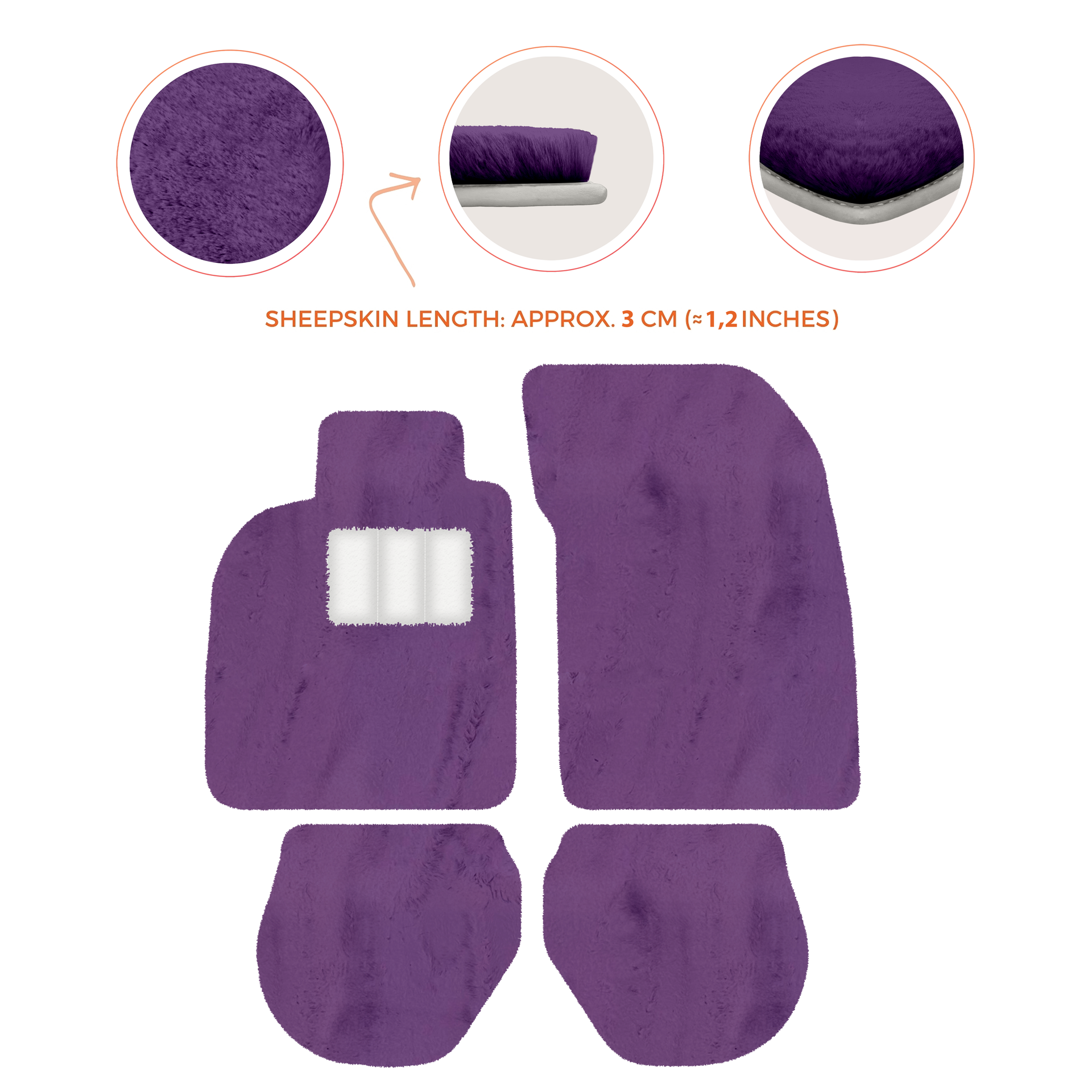 Customizable Leather Floor Mats with Hex Pattern for Porsche 911 - 993 (1994-1998) - AutoWin