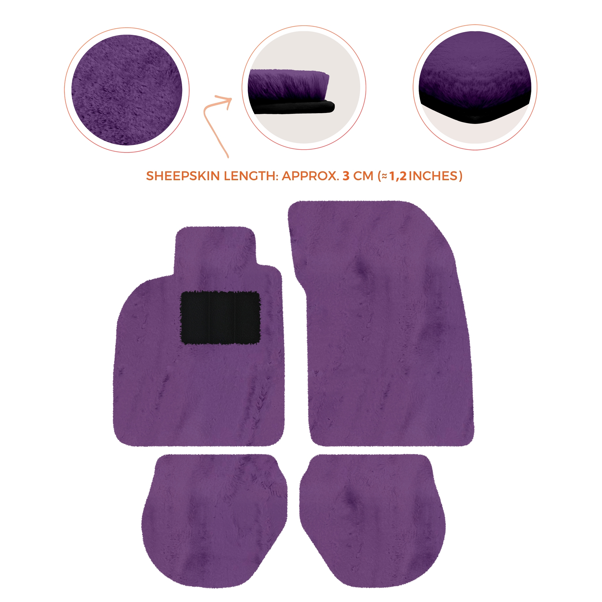 Customizable Leather Floor Mats with Hex Pattern for Porsche 911 - 993 (1994-1998) - AutoWin