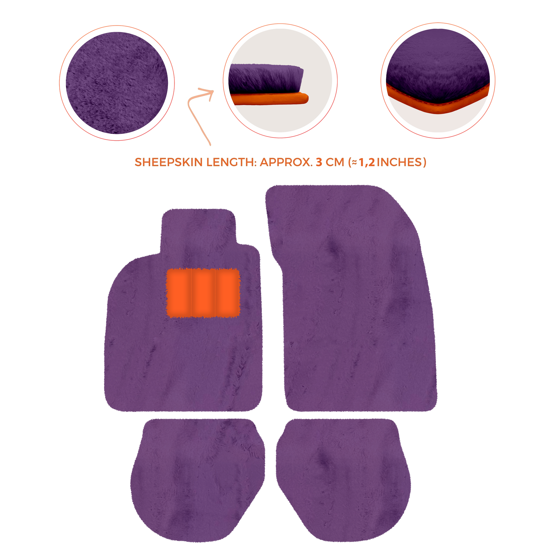 Customizable Leather Floor Mats with Hex Pattern for Porsche 911 - 993 (1994-1998) - AutoWin