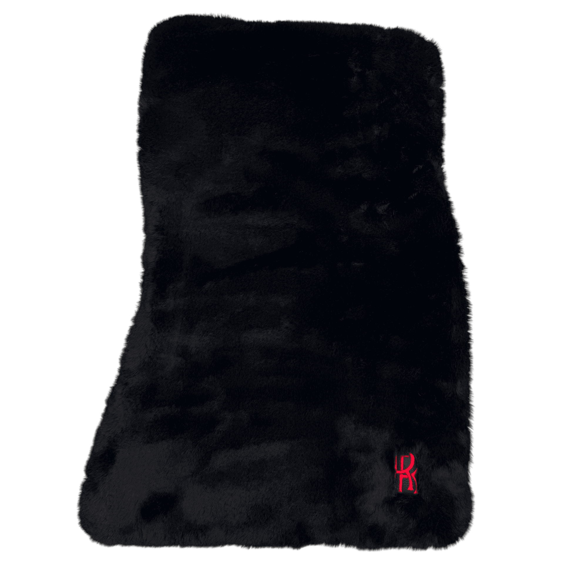 Black Sheepskin Floor Mats for Rolls Royce Ghost Series II (2021-2024) with Red Leather