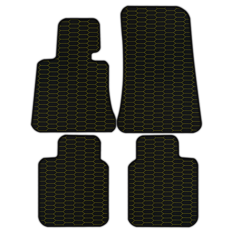 Customizable Leather Floor Mats with Raptor Hex Pattern for Rolls Royce Phantom Drophead Coupe (2007-2016)