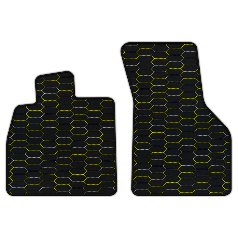 Customizable Leather Floor Mats with Raptor Hex Pattern for Audi TT MK3 Coupe (2014-2019)