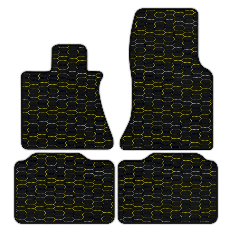 Customizable Leather Floor Mats with Raptor Hex Pattern for Rolls Royce Phantom VIII (2017-2024)