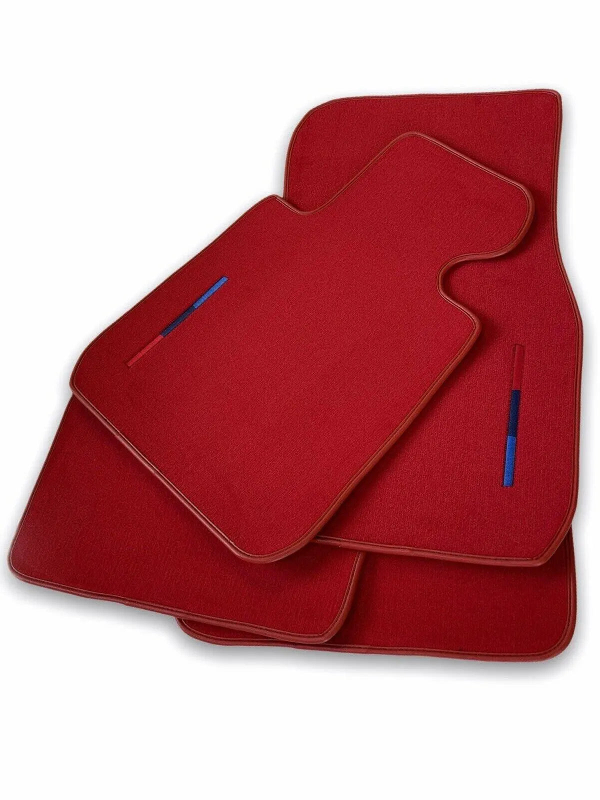 Red Mats For BMW M5 G90 (2023-2026) Sedan With M Package - AutoWin