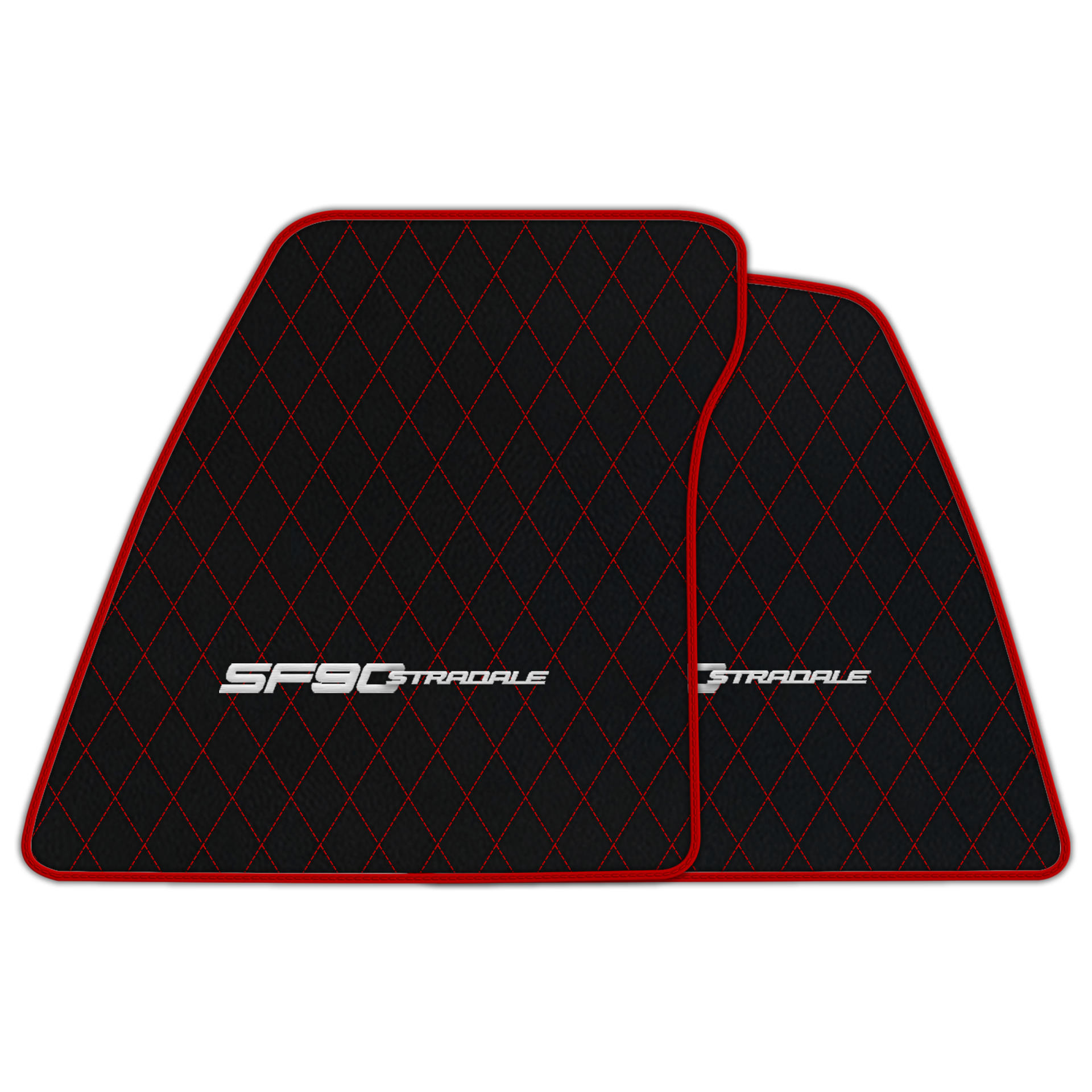 Premium Black Leather Floor Mats for Ferrari 360 (1999-2005)