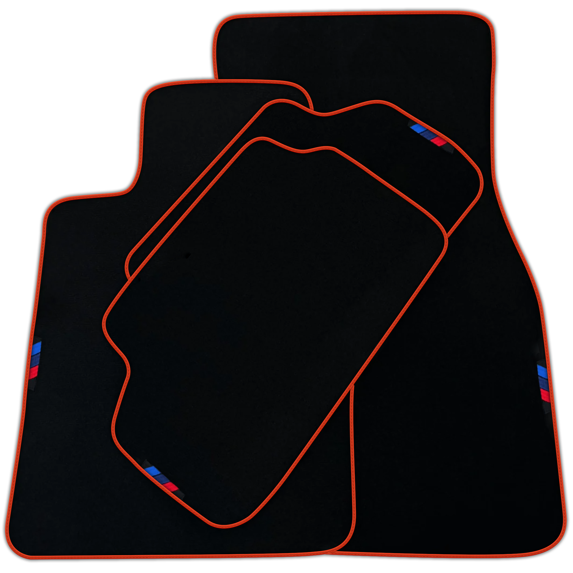 Black Floor Mats For BMW 6 Series F06 Gran Coupe | Red Trim AutoWin Brand | Various Trim Colors