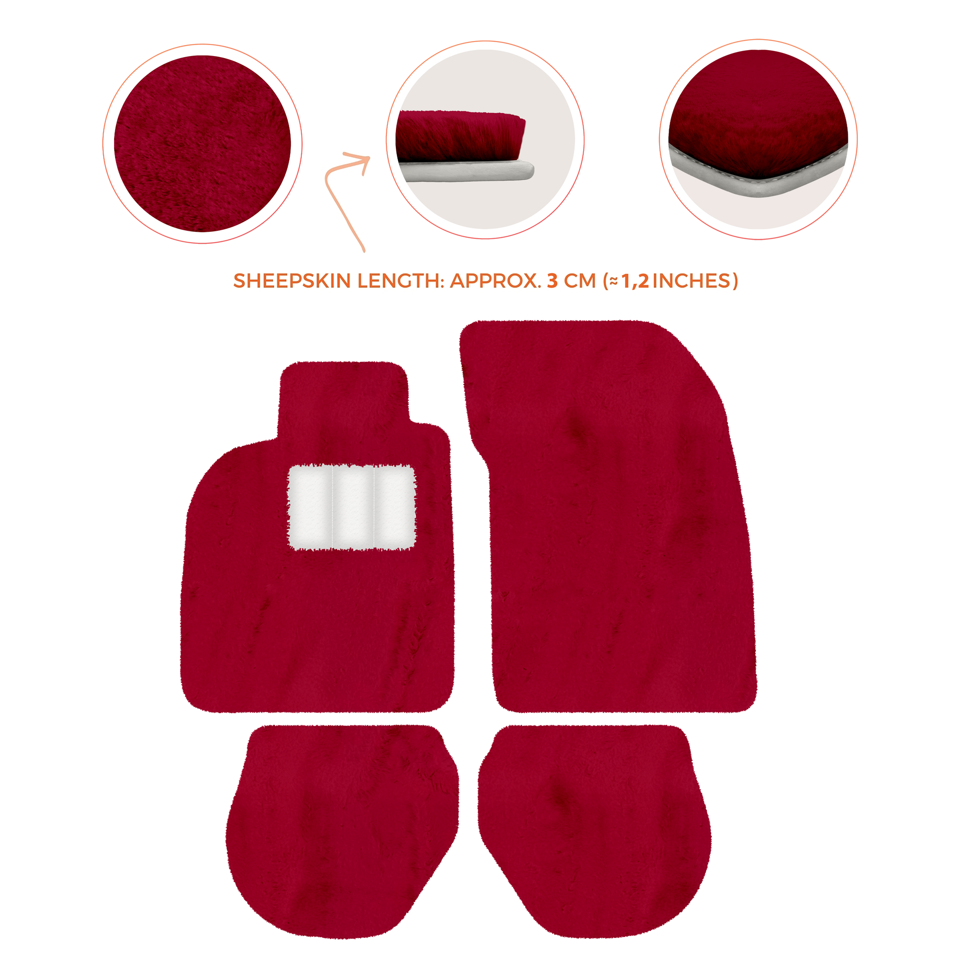 Customizable Leather Floor Mats with Hex Pattern for Porsche 911 - 993 (1994-1998) - AutoWin