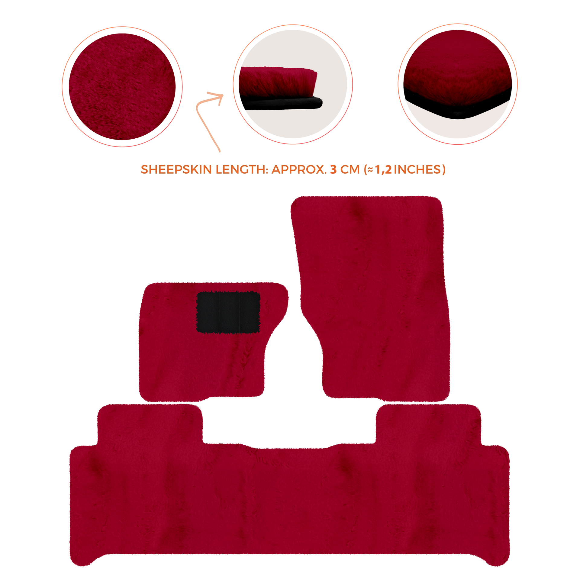 Luxury Sheepskin Floor Mats for Land Rover Discovery (2017-2026)