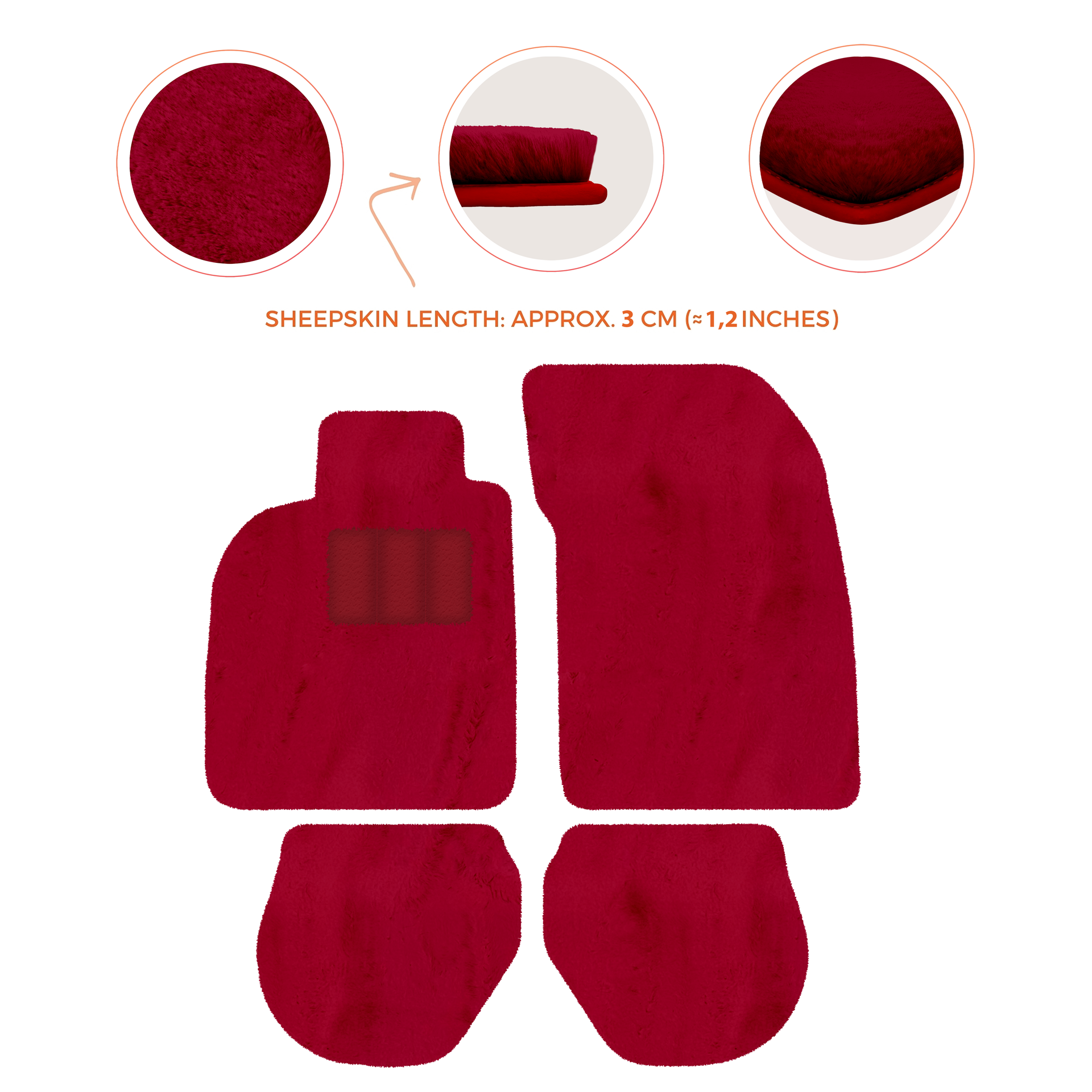 Customizable Leather Floor Mats with Hex Pattern for Porsche 911 - 993 (1994-1998) - AutoWin