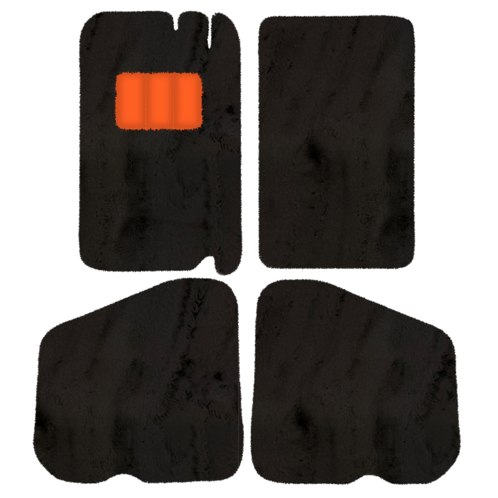 Premium Sheepskin Floor Mats for Rolls-Royce Shadow (1965-1977)
