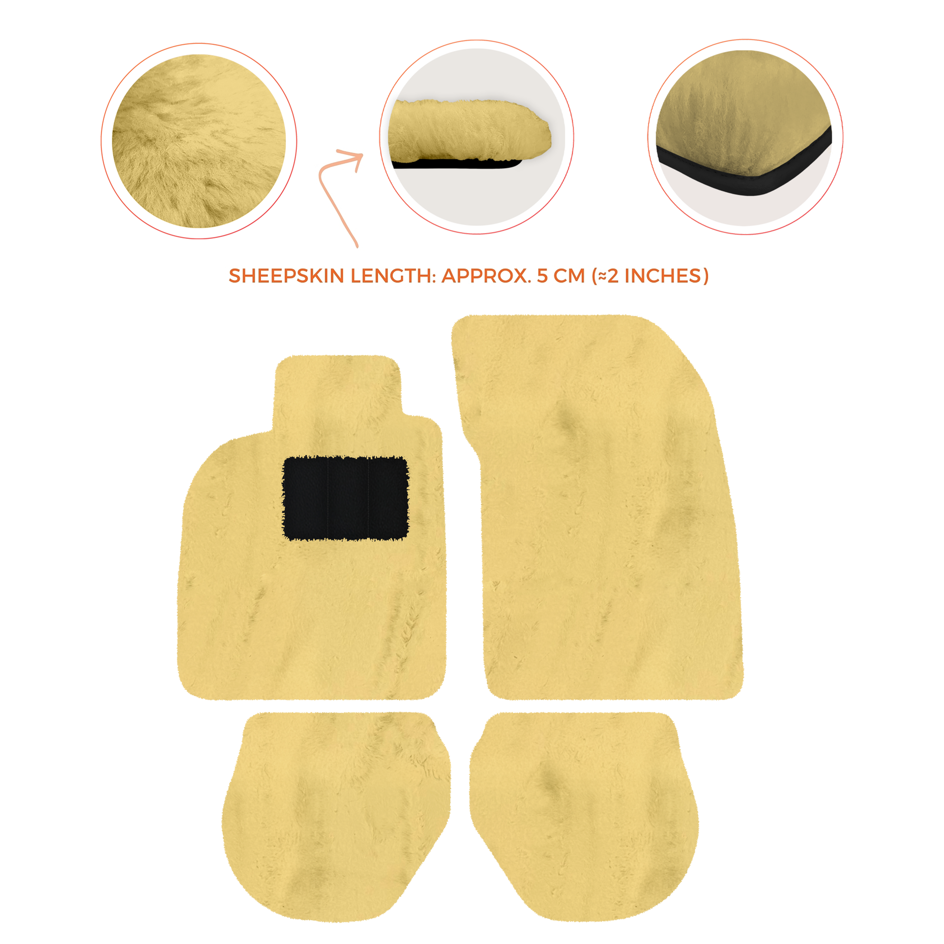 Customizable Leather Floor Mats with Hex Pattern for Porsche 911 - 993 (1994-1998) - AutoWin