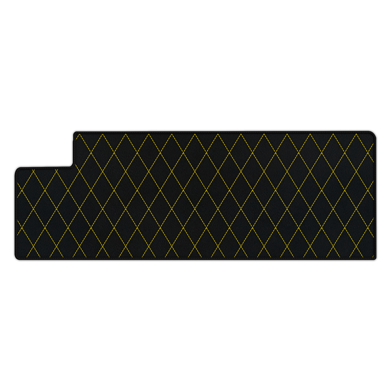 Customizable Leather Trunk Floor Mats with Single Diamond Pattern for Ferrari 612 Scaglietti (2005-2011)