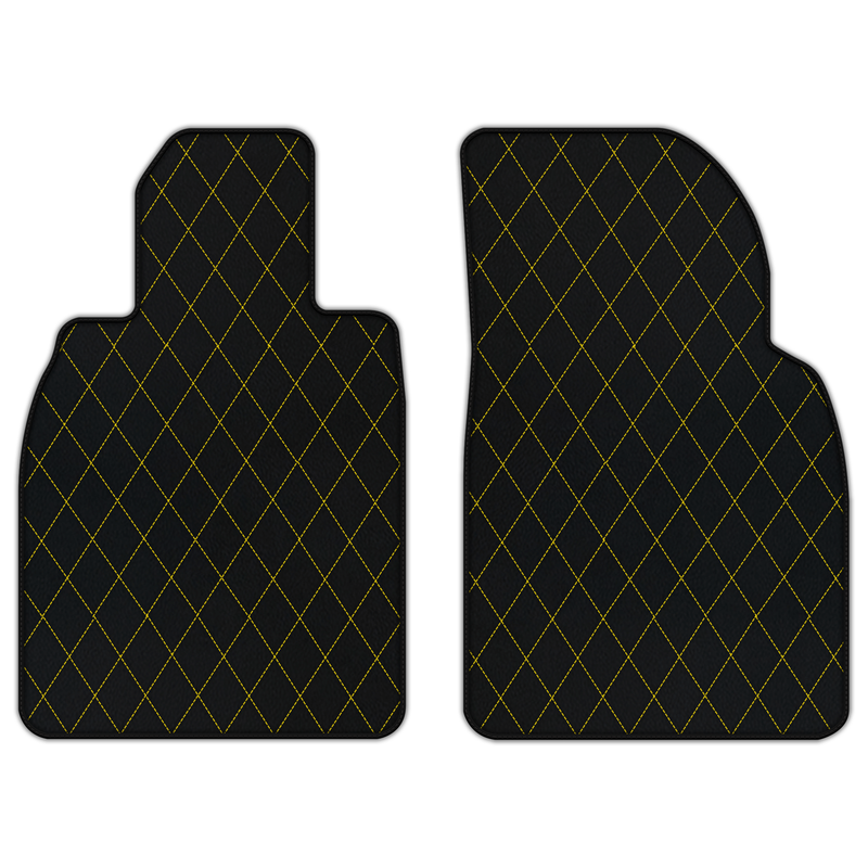 Customizable Leather Floor Mats with Single Diamond Pattern for Porsche 911 GT3 RS (991) 2015–2019