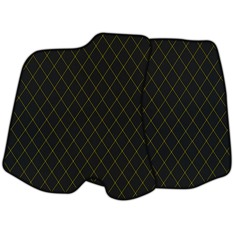 Customizable Leather Floor Mats with Single Diamond Pattern for Ferrari Portofino (2018–2023)