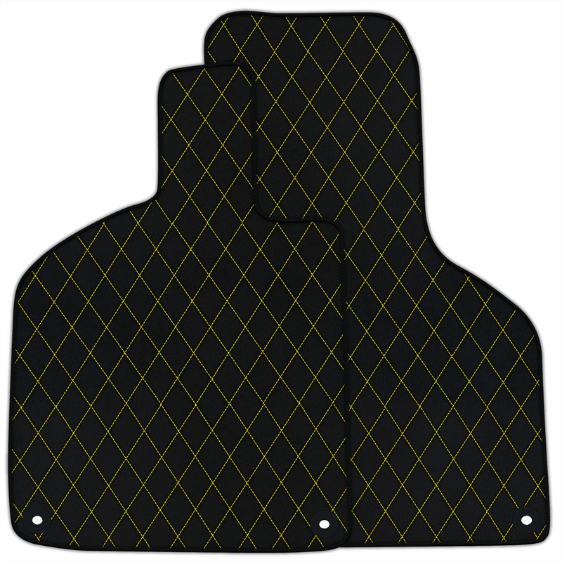 Customizable Leather Floor Mats with Single Diamond Pattern for Lamborghini Huracan Sterrato (2023-2024)